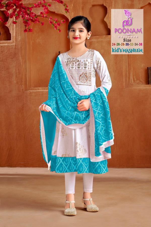 Poonam Kids Nasheen Rayon Designer Exclusive Kurti Collection